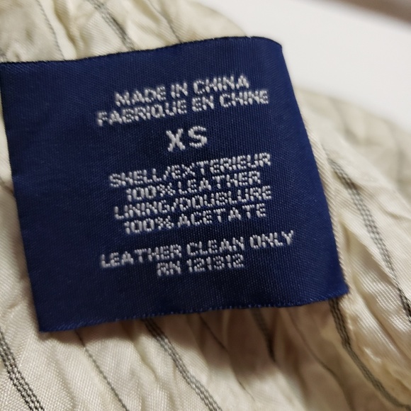 GRYPHON NY 100% LEATHER MOTO Jacket XS - Picture 6 of 7